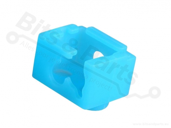 Heat block sok/sleeve E3D V6 siliconen blauw